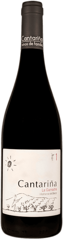 免费送货 | 红酒 Cantariña 1 La Garnacha D.O. Bierzo 卡斯蒂利亚莱昂 西班牙 Grenache Tintorera, Merenzao, Palomino Fino 75 cl