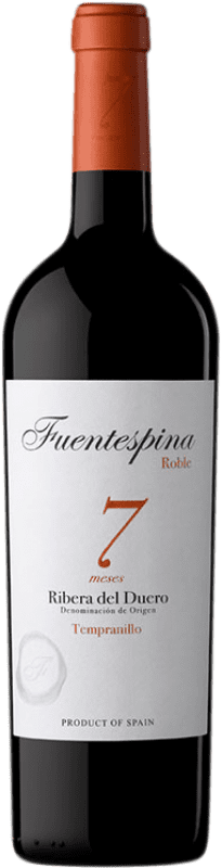 8,95 € Бесплатная доставка | Красное вино Avelino Vegas Fuentespina 7 meses Дуб D.O. Ribera del Duero