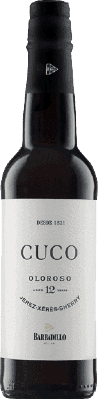 25,95 € 送料無料 | 強化ワイン Barbadillo Oloroso Cuco ドライ D.O. Jerez-Xérès-Sherry 12 年 ハーフボトル 37 cl