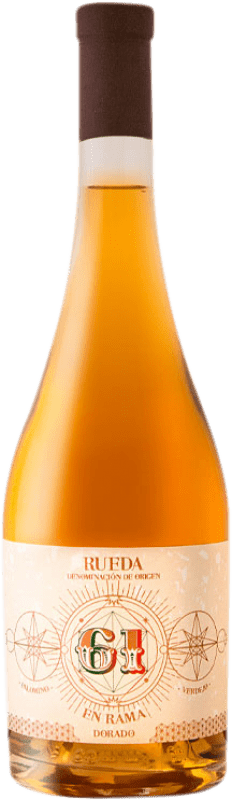 28,95 € | 强化酒 Cuatro Rayas 61 Dorado en Rama D.O. Rueda 卡斯蒂利亚莱昂 西班牙 Palomino Fino, Verdejo 75 cl