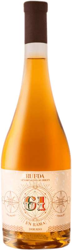 26,95 € | Vino Generoso Fortificado Cuatro Rayas 61 Dorado en Rama D.O. Rueda Castilla y León España Palomino Fino, Verdejo 75 cl
