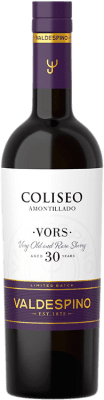 176,95 € | 强化酒 Valdespino Amontillado Coliseo V.O.R.S. D.O. Jerez-Xérès-Sherry 安达卢西亚 西班牙 Palomino Fino 瓶子 Medium 50 cl