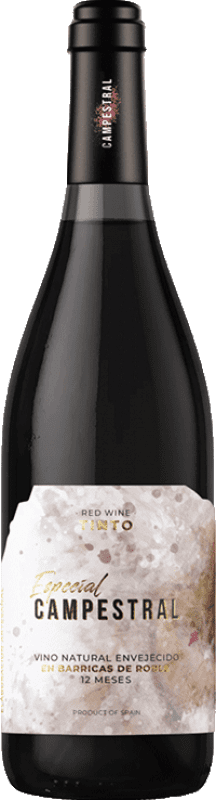 Бесплатная доставка | Красное вино Campestral Especial Envejecido Испания Merlot, Syrah, Cabernet Sauvignon, Petit Verdot, Tintilla de Rota 75 cl Бесплатная доставка | Красное вино Campestral Especial Envejecido Испания Merlot, Syrah, Cabernet Sauvignon, Petit Verdot, Tintilla de Rota 75 cl