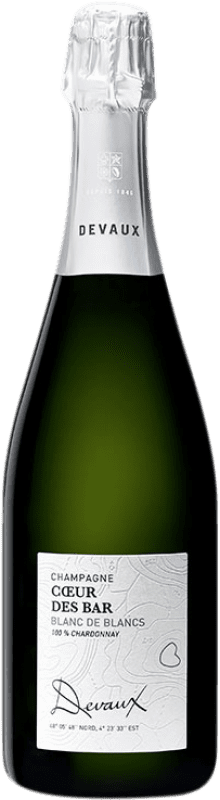 Бесплатная доставка | Белое игристое Devaux Blanc de Blancs Cœur des Bar A.O.C. Champagne шампанское Франция Chardonnay 75 cl