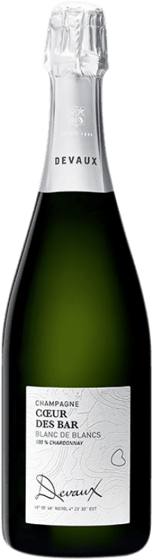 Free Shipping | White sparkling Devaux Blanc de Blancs Cœur des Bar A.O.C. Champagne Champagne France Chardonnay 75 cl