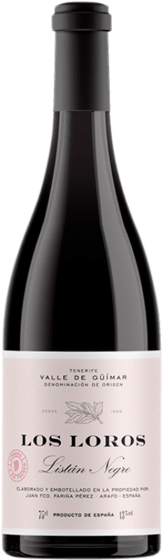 Envío gratis | Vino tinto El Borujo Los Loros Roble D.O. Valle del Güímar Islas Canarias España Listán Negro 75 cl