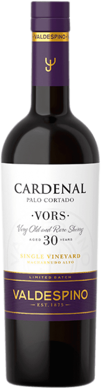 198,95 € Envio grátis | Vinho fortificado Valdespino Cardenal Palo Cortado V.O.R.S. D.O. Jerez-Xérès-Sherry Garrafa Medium 50 cl