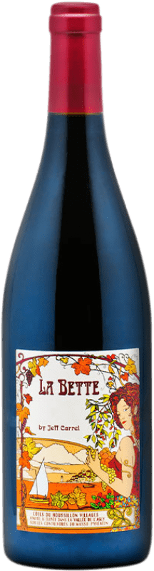 Free Shipping | Red wine Jeff Carrel La Bette A.O.C. Côtes du Roussillon Villages Occitania France Syrah, Grenache, Carignan 75 cl