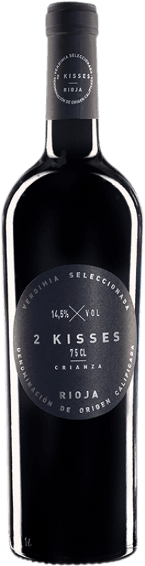 Free Shipping | Red wine From Galicia 2 Kisses Aged D.O.Ca. Rioja The Rioja Spain Tempranillo, Graciano 75 cl