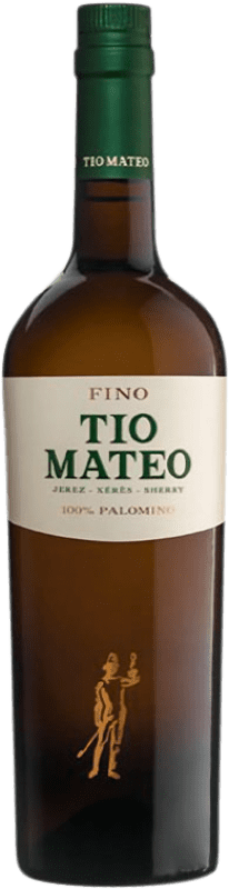 Envio grátis | Vinho fortificado Valdespino Fino Tío Mateo D.O. Jerez-Xérès-Sherry Andaluzia Espanha Palomino Fino 75 cl