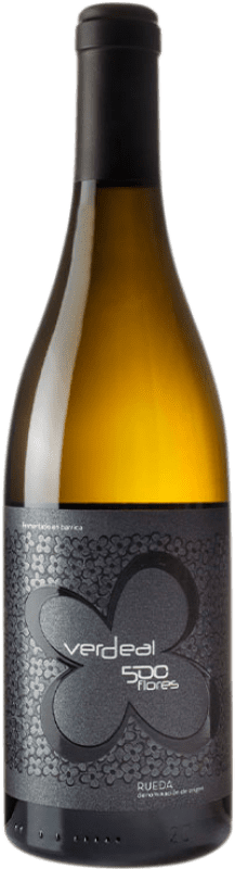 Envoi gratuit | Vin blanc Verdeal 500 Flores Crianza D.O. Rueda Castille et Leon Espagne Verdejo 75 cl