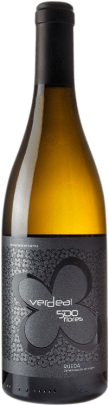 Kostenloser Versand | Weißwein Verdeal 500 Flores Crianza — Kurze Fassreifung D.O. Rueda Kastilien und León Spanien Verdejo 75 cl