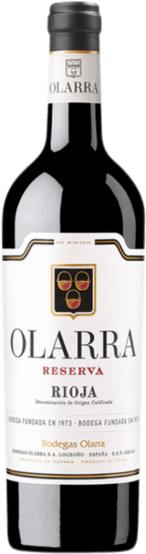 19,95 € | Red wine Olarra Reserve D.O.Ca. Rioja The Rioja Spain Tempranillo, Grenache, Graciano, Mazuelo 75 cl