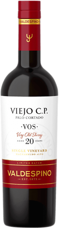 62,95 € Free Shipping | Fortified wine Valdespino CP Palo Cortado Viejo V.O.S. D.O. Jerez-Xérès-Sherry Medium Bottle 50 cl