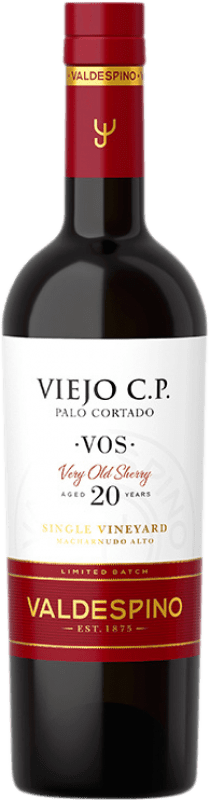 65,95 € Free Shipping | Fortified wine Valdespino CP Palo Cortado Viejo VOS D.O. Jerez-Xérès-Sherry Medium Bottle 50 cl