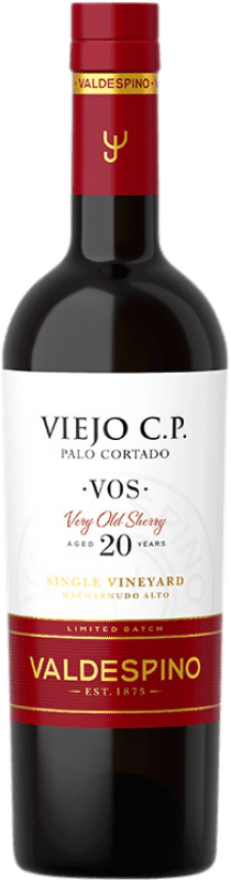 59,95 € Бесплатная доставка | Креплёное вино Valdespino CP Palo Cortado Viejo VOS D.O. Jerez-Xérès-Sherry бутылка Medium 50 cl