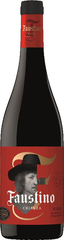 11,95 € Kostenloser Versand | Rotwein Faustino Alterung D.O.Ca. Rioja