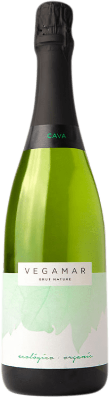 Envoi gratuit | Blanc mousseux Vegamar Ecológico Brut Nature D.O. Cava Catalogne Espagne Macabeo, Chardonnay 75 cl