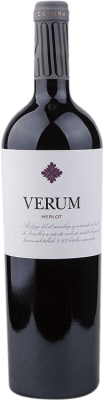 Free Shipping | Red wine Verum Vendimia Seleccionada Aged I.G.P. Vino de la Tierra de Castilla Castilla la Mancha Spain Merlot 75 cl