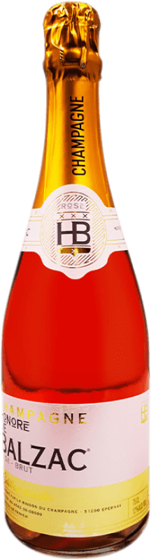 73,95 € Бесплатная доставка | Розовое игристое G.H. Martel Honoré de Balzac Rosé Edition Limitée брют A.O.C. Champagne