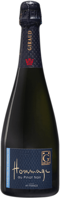 Free Shipping | White sparkling Henri Giraud Hommage A.O.C. Champagne Champagne France Pinot Black 75 cl