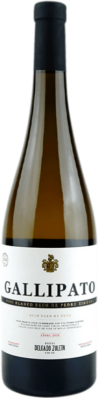 Free Shipping | White wine Delgado Zuleta Gallipato Spain Pedro Ximénez 75 cl