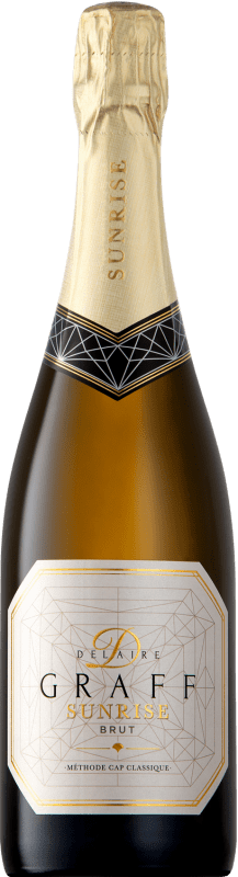 Бесплатная доставка | Белое игристое Delaire Graff Sunrise Méthode Cap Classique брют I.G. Stellenbosch Стелленбош Южная Африка Cabernet Franc, Chardonnay, Chenin White 75 cl