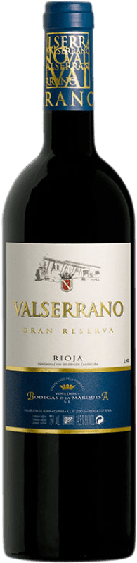 34,95 € | Red Wine La Marquesa Valserrano Grand Reserve — Long Barrel-Aged D.O.Ca. Rioja The Rioja Spain Tempranillo, Graciano 75 cl