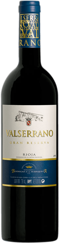 34,95 € | Vinho tinto La Marquesa Valserrano Grande Reserva D.O.Ca. Rioja La Rioja Espanha Tempranillo, Graciano 75 cl