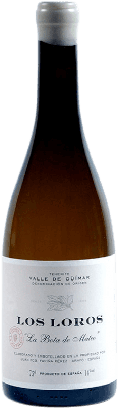 29,95 € Spedizione Gratuita | Vino Bianco El Borujo Los Loros La Bota de Mateo D.O. Valle del Güímar