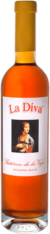 Kostenloser Versand | Süßer Wein Gutiérrez de la Vega La Diva Spanien Muskateller Halbe Flasche 37 cl