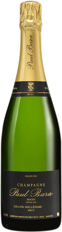 Free Shipping | White Sparkling Wine Paul Bara Millésimé A.O.C. Champagne Champagne France Pinot Noir, Chardonnay 75 cl