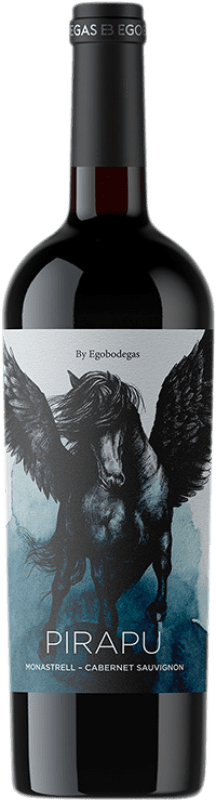 Бесплатная доставка | Красное вино Ego Pirapu D.O. Jumilla Регион Мурсия Испания Cabernet Sauvignon — Каберне Совиньон, Monastrell — Монастрель 75 cl