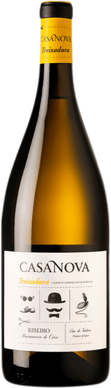 Envio grátis | Vinho branco Pazo Casanova D.O. Ribeiro Galiza Espanha Treixadura 75 cl