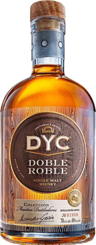 39,95 € | 威士忌单一麦芽威士忌 DYC Doble Roble 西班牙 70 cl