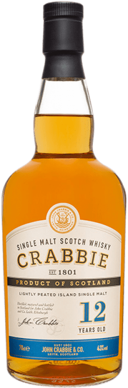 Free Shipping | Single Malt Whisky Crabbie Yardhead Scotland United Kingdom 12 Years 70 cl