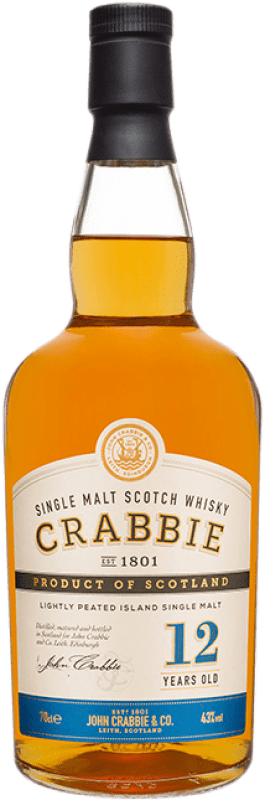 Kostenloser Versand | Whiskey Single Malt Crabbie Yardhead Schottland Großbritannien 12 Jahre 70 cl