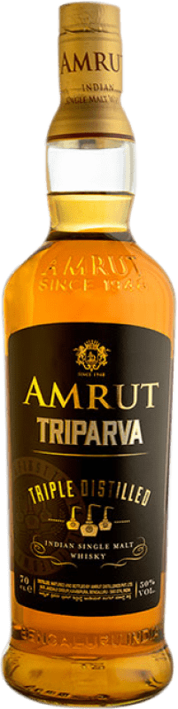 199,95 € | 威士忌单一麦芽威士忌 Amrut Indian Triparva Triple Distilled 印度 70 cl