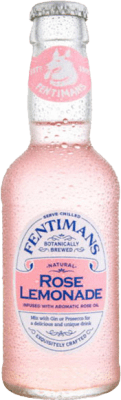 Envio grátis | Caixa de 4 unidades Refrescos e Mixers Fentimans Rose Lemonade Tonic Water Garrafa Pequena 20 cl