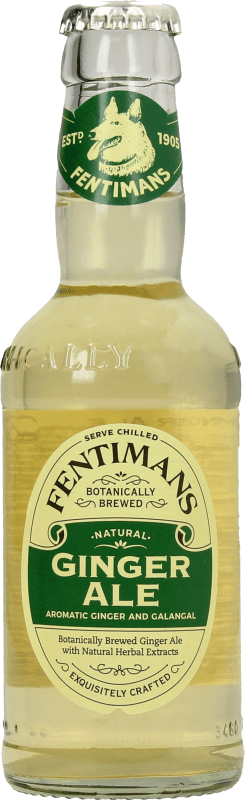 Envio grátis | Caixa de 4 unidades Refrescos e Mixers Fentimans Ginger Ale Garrafa Pequena 20 cl