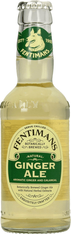 Бесплатная доставка | Коробка из 4 единиц Напитки и миксеры Fentimans Ginger Ale Объединенное Королевство Маленькая бутылка 20 cl