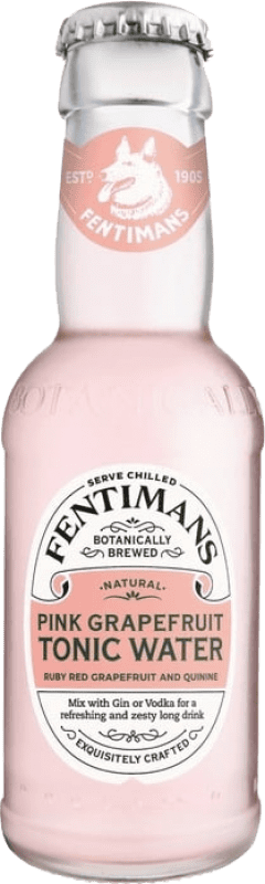 Kostenloser Versand | 4 Einheiten Box Getränke und Mixer Fentimans Pink Grapefruit Tonic Water Kleine Flasche 20 cl