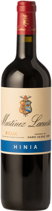 22,95 € | 红酒 Martínez Lacuesta Hinia D.O.Ca. Rioja 拉里奥哈 西班牙 Tempranillo, Graciano, Mazuelo 75 cl
