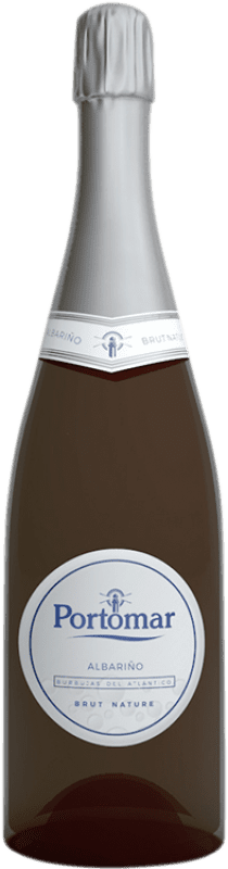 Envoi gratuit | Blanc mousseux Portomar Brut Nature D.O. Rías Baixas Galice Espagne Albariño 75 cl