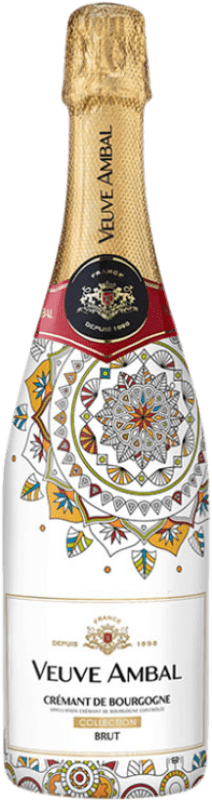Free Shipping | White sparkling Veuve Ambal Collection Mandala Brut A.O.C. Crémant de Bourgogne Burgundy France Pinot Black, Gamay, Chardonnay, Aligoté 75 cl