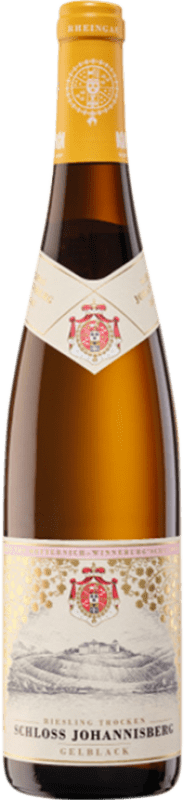 Kostenloser Versand | Weißwein Johannisberg Gelblack Halbtrocken Q.b.A. Rheingau Rheingau Deutschland Riesling 75 cl