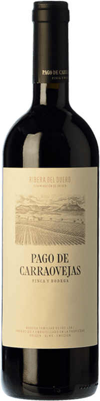 87,95 € | Красное вино Pago de Carraovejas Crianza — Крианса D.O. Ribera del Duero Кастилия-Леон Испания Tempranillo — Темпранильо, Merlot — Мерло, Cabernet Sauvignon — Каберне Совиньон Бутылка Магнум 1,5 L