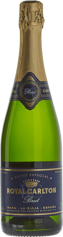 18,95 € 送料無料 | 白スパークリングワイン Bodegas Bilbaínas Royal Carlton ブルットの自然 予約 D.O. Cava