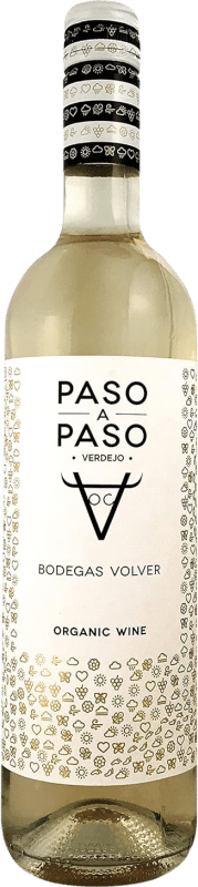Envoi gratuit | Vin blanc Volver Paso a Paso Orgánico Jeune I.G.P. Vino de la Tierra de Castilla Castilla la Mancha y Madrid Espagne Macabeo, Verdejo Biologique 75 cl