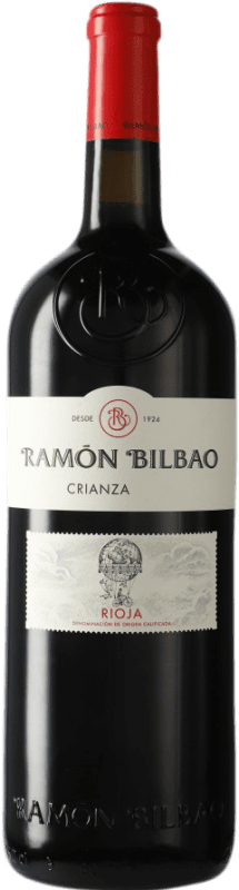 105,95 € Free Shipping | Red wine Ramón Bilbao Aged D.O.Ca. Rioja Special Bottle 5 L